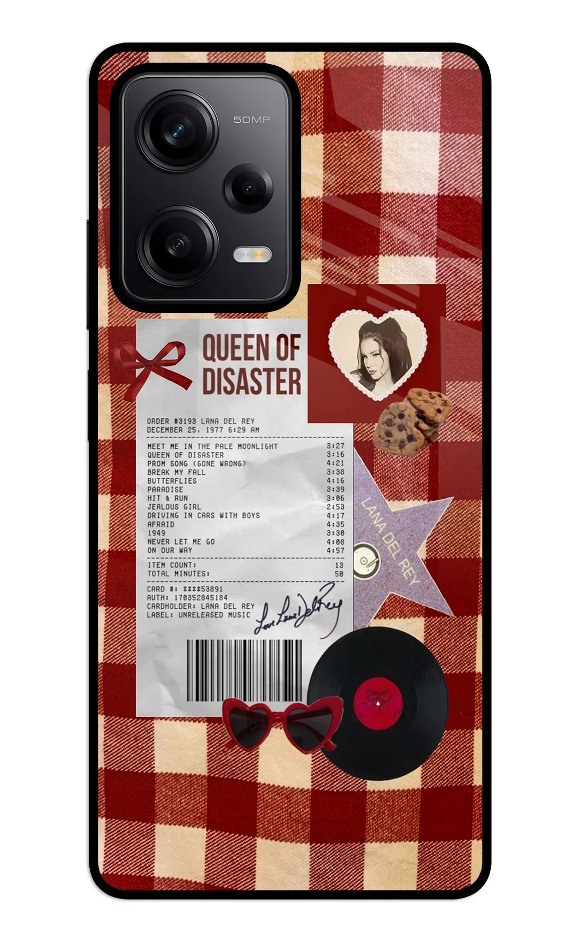 Queen of Disaster Redmi Note 12 5G Glass Case