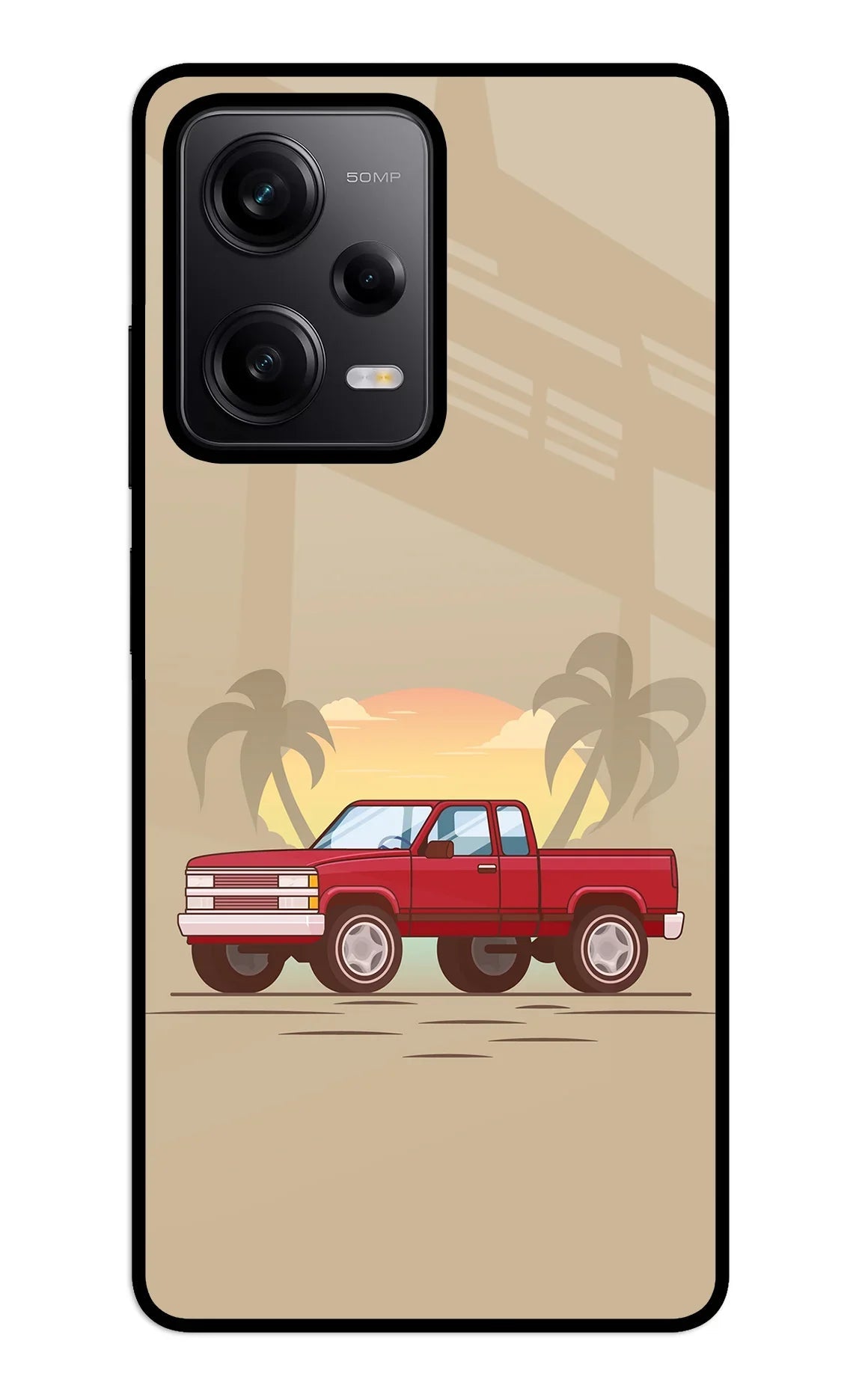 Desert Classic Drive Redmi Note 12 5G Glass Case