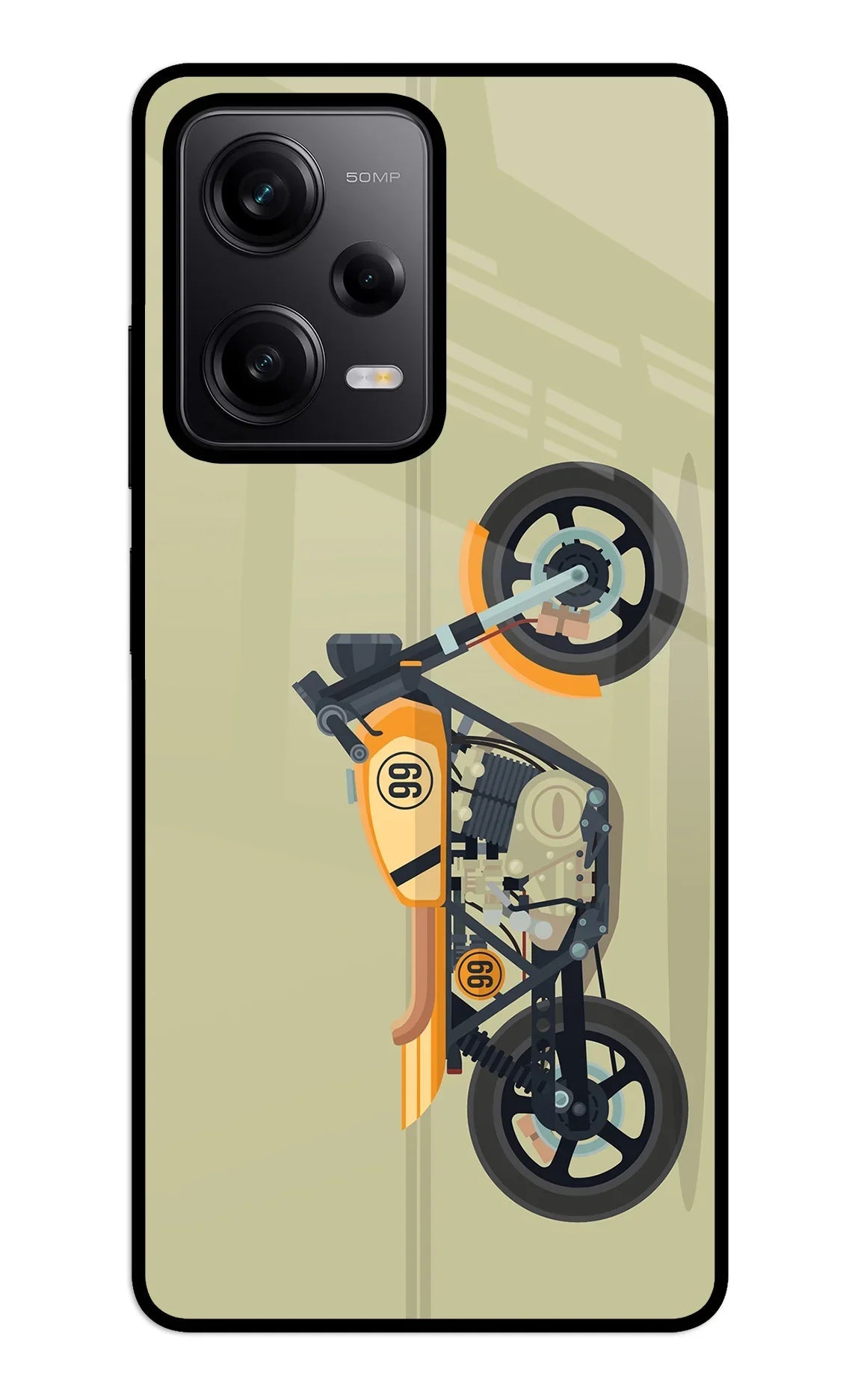Vertical Speedster Redmi Note 12 5G Glass Case