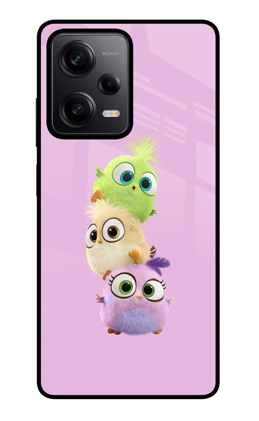 Cute Little Birds Redmi Note 12 Pro 5G Glass Case