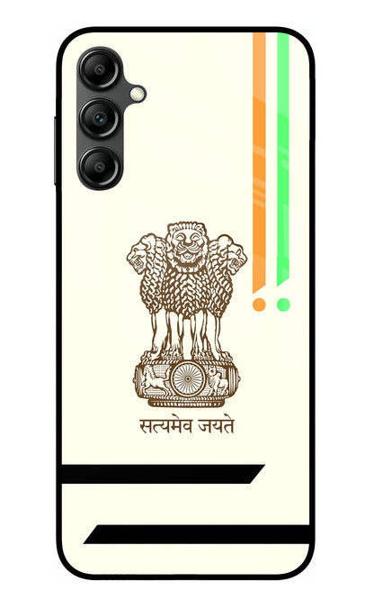 Satyamev Jayate Brown Logo Samsung A14 5G Back Cover
