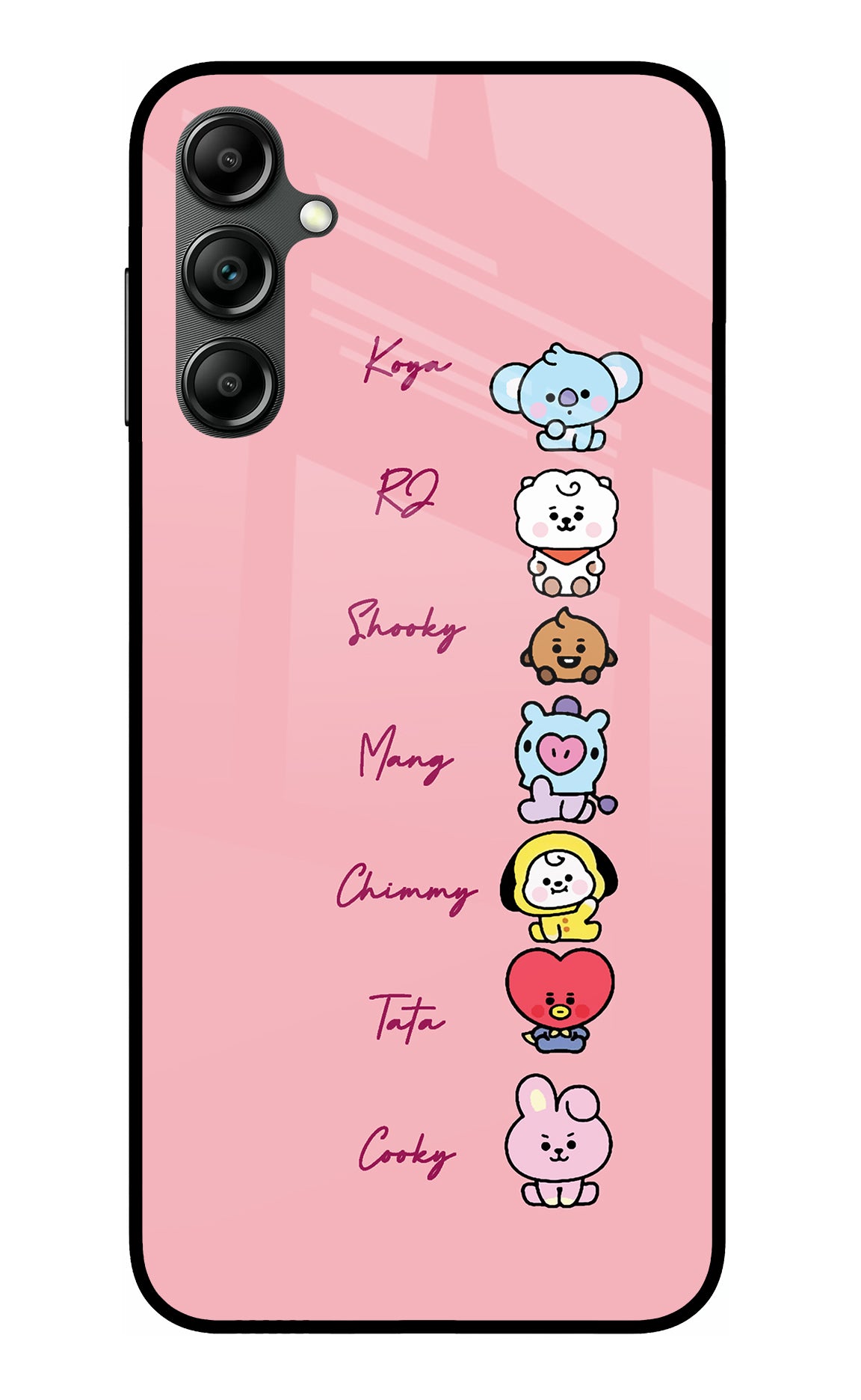 BTS names Samsung A14 5G Back Cover