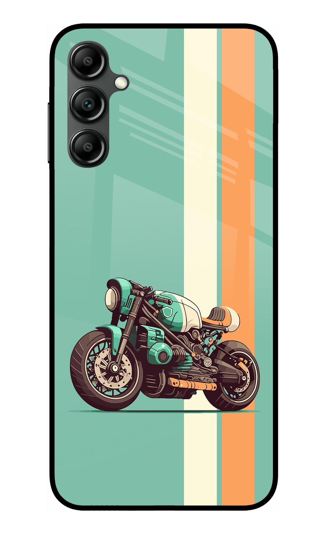 Striped Moto Drift Samsung A14 5G Back Cover