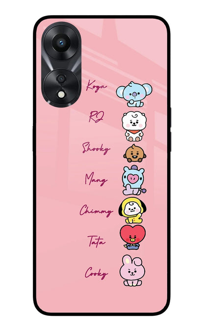 BTS names Oppo A78 5G Back Cover