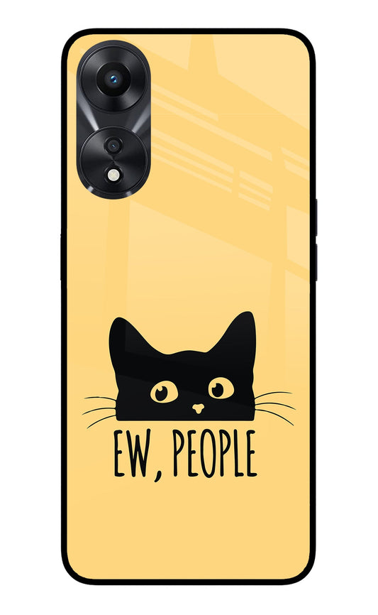 Ew People Catitude Oppo A78 5G Glass Case