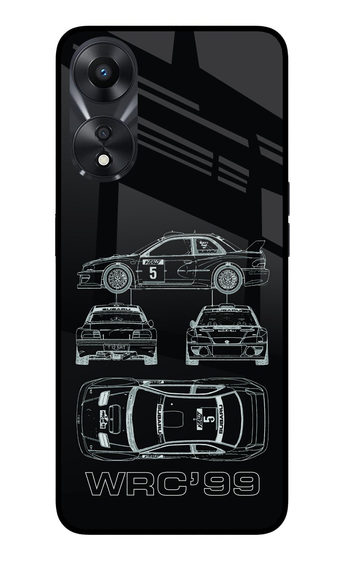 WRC'99 Oppo A78 5G Glass Case