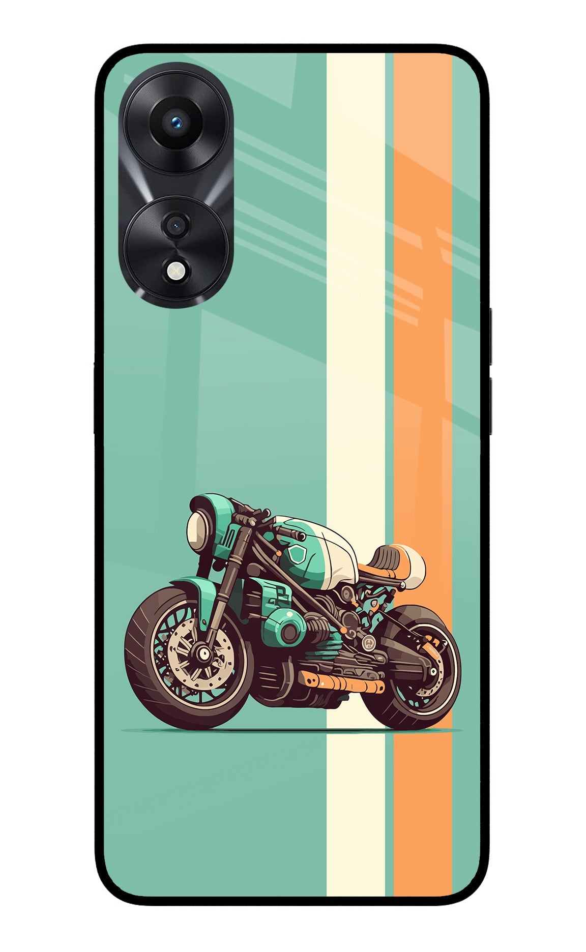 Striped Moto Drift Oppo A78 5G Back Cover