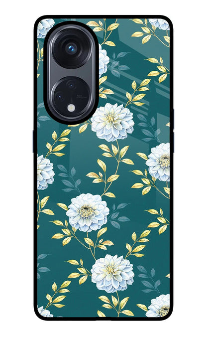 Flowers Oppo Reno8 T 5G Back Cover