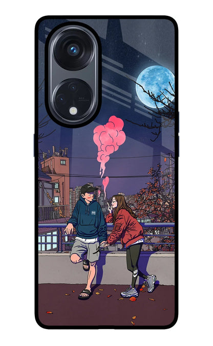Chilling Couple Oppo Reno8 T 5G Back Cover