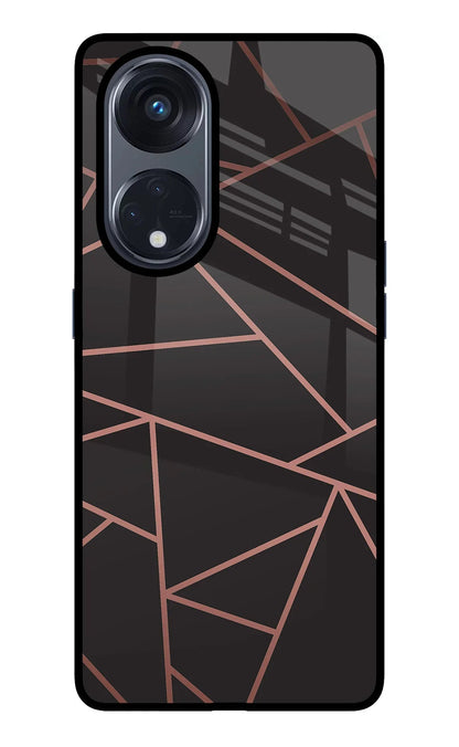 Geometric Pattern Oppo Reno8 T 5G Back Cover