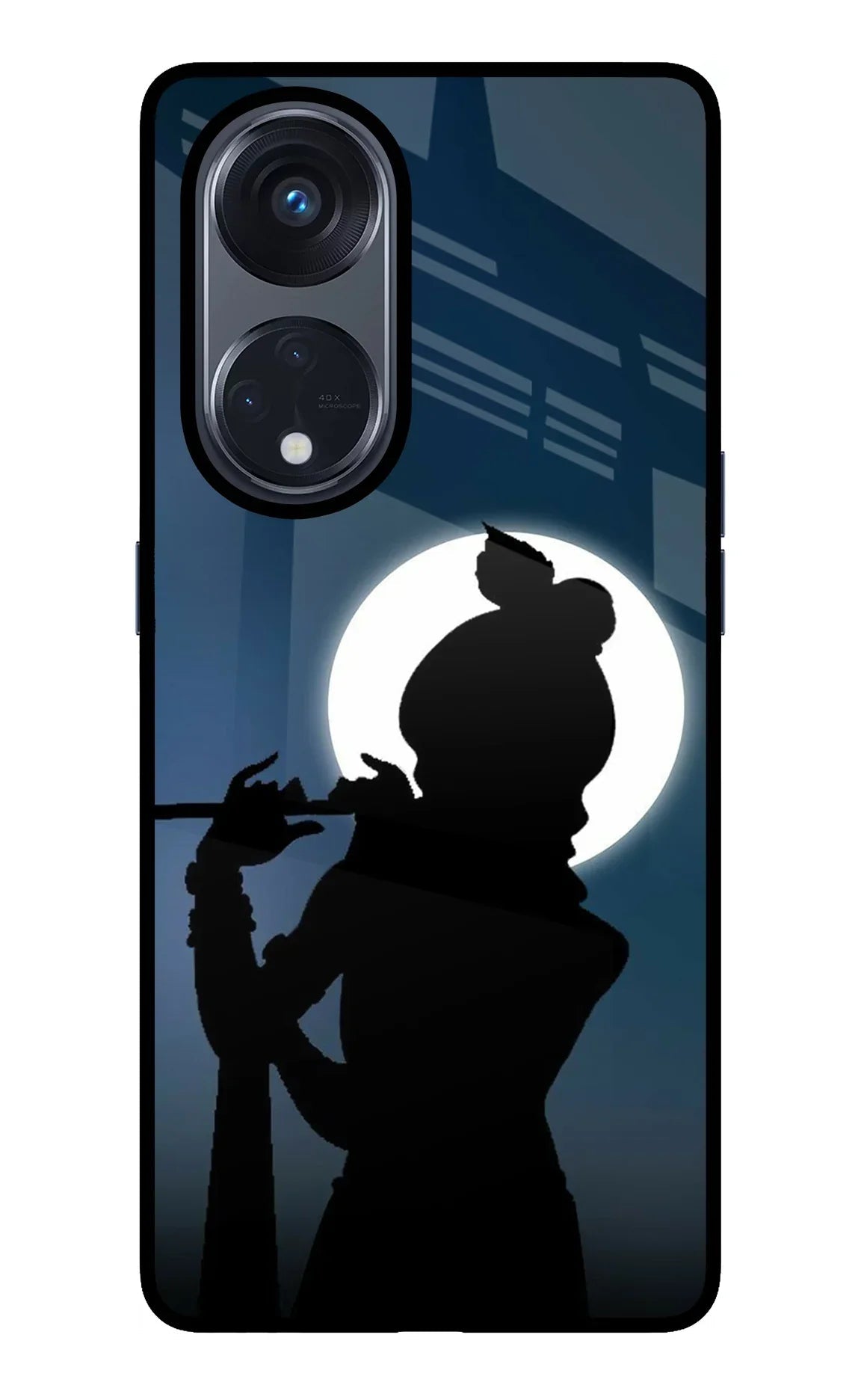 Shri Krishna Silhouette Oppo Reno8 T 5G Glass Case