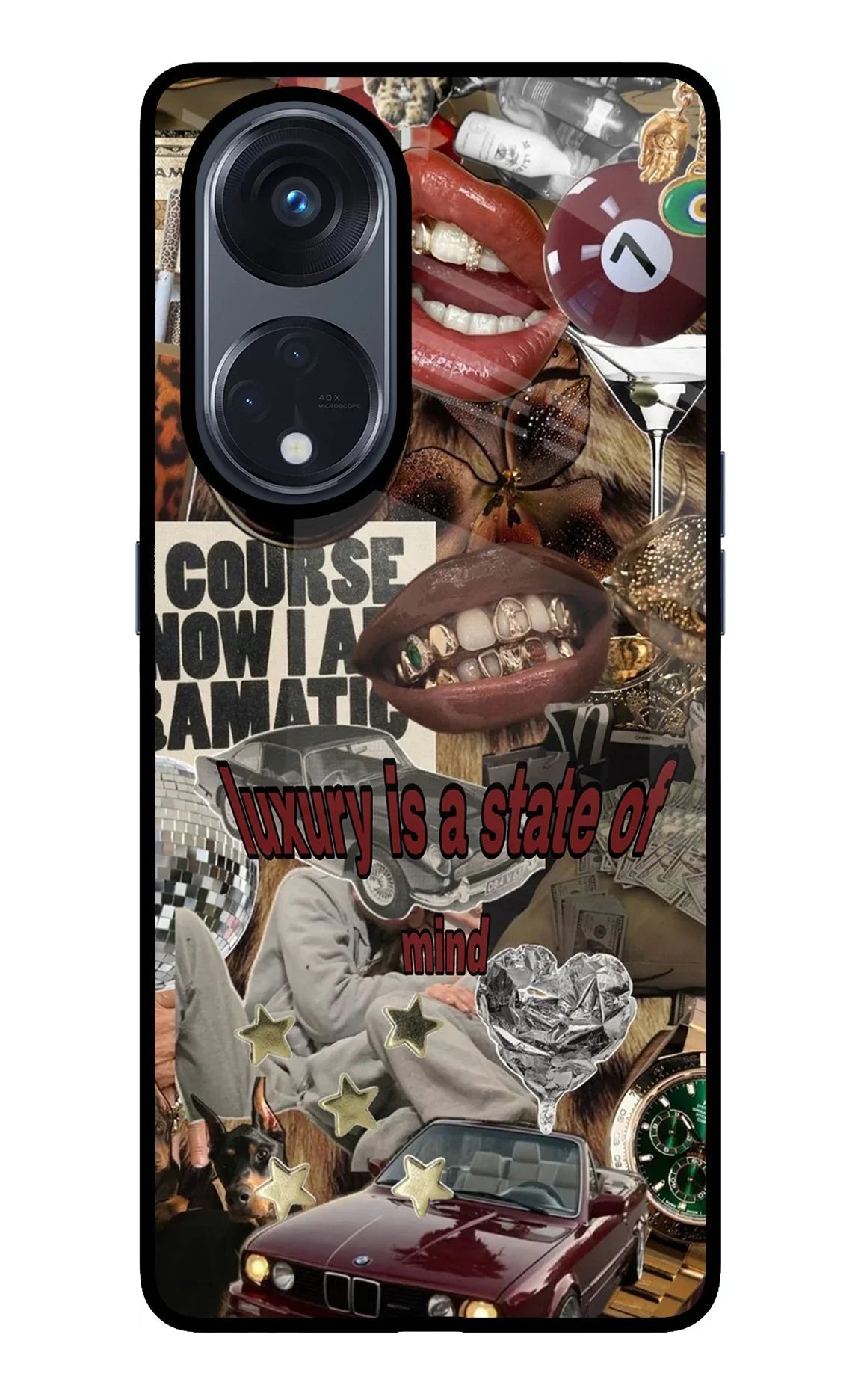 Luxury Oppo Reno8 T 5G Glass Case