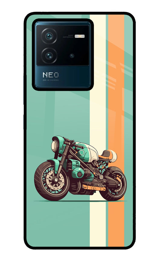 Striped Moto Drift IQOO Neo 6 5G Back Cover