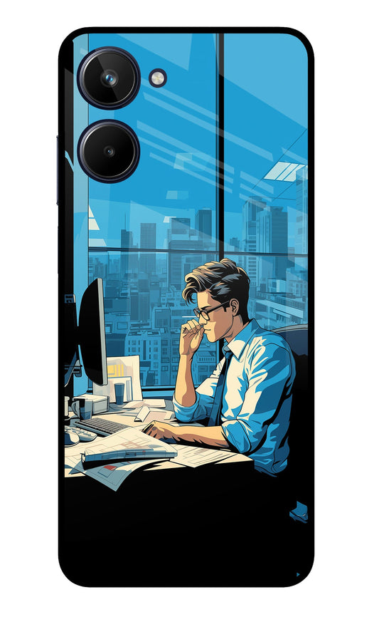 Focused Hustler (AI Generated) Realme 10 Glass Case