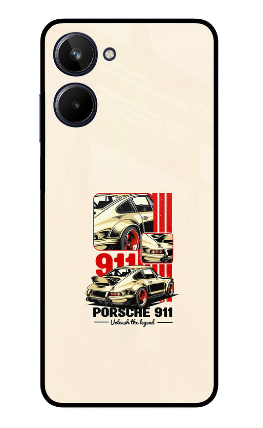 Classic Porsche 911 Realme 10 Glass Case