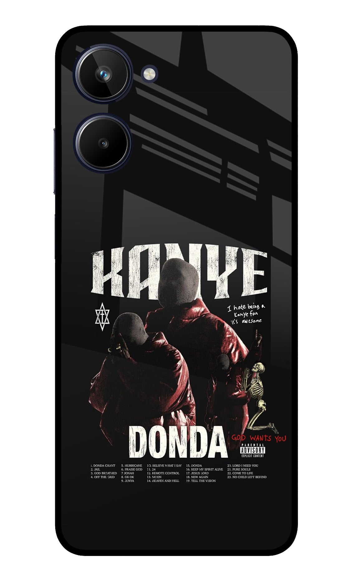 Donda Kanye West Realme 10 Glass Case