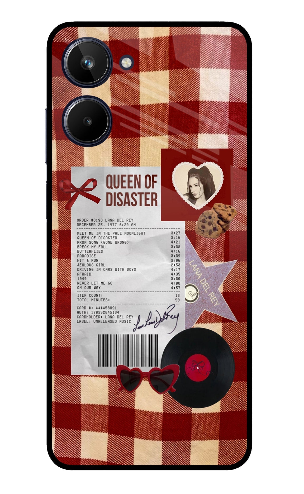 Queen of Disaster Realme 10 Glass Case