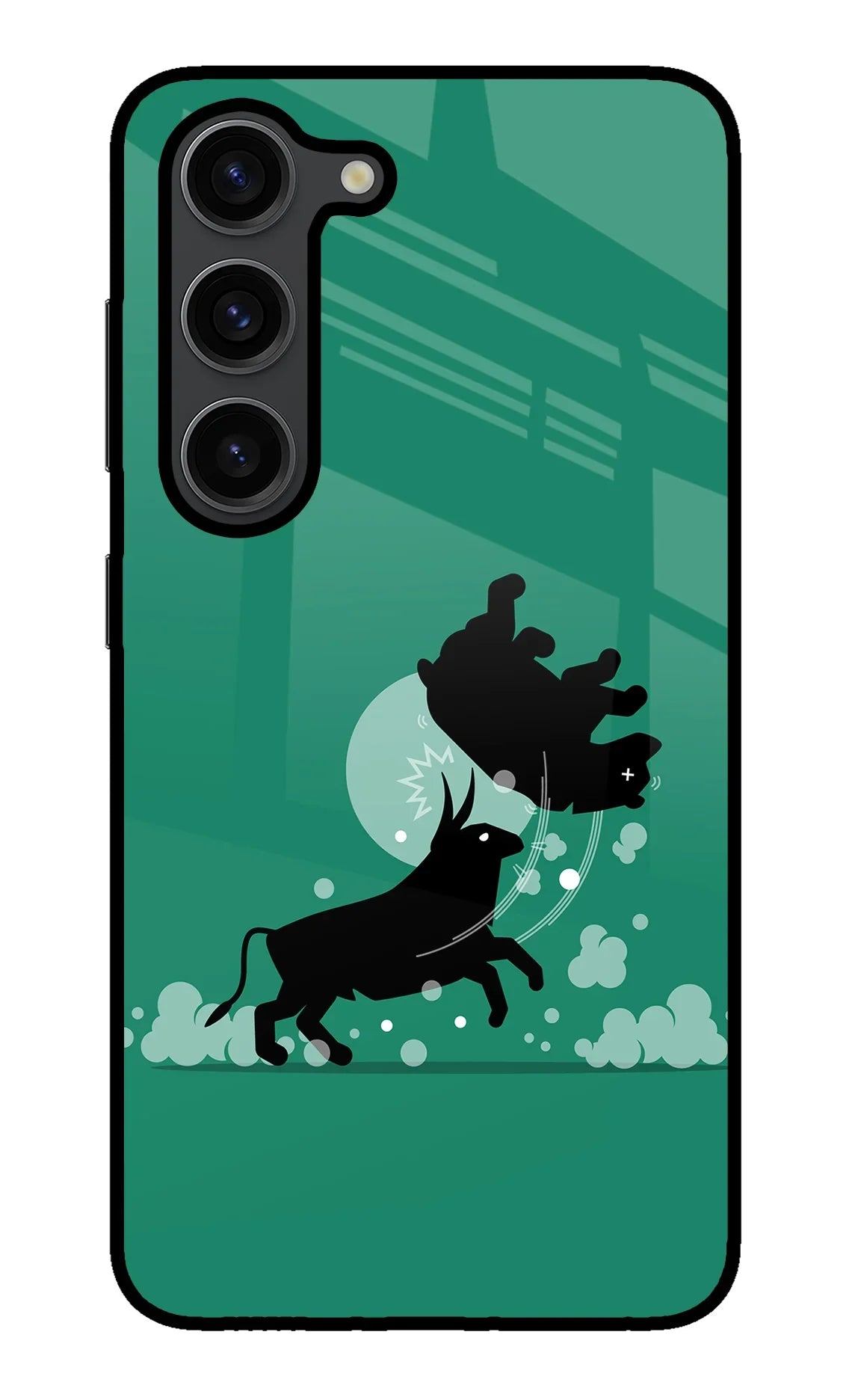 Bull Conqueror Samsung S23 Plus Glass Case