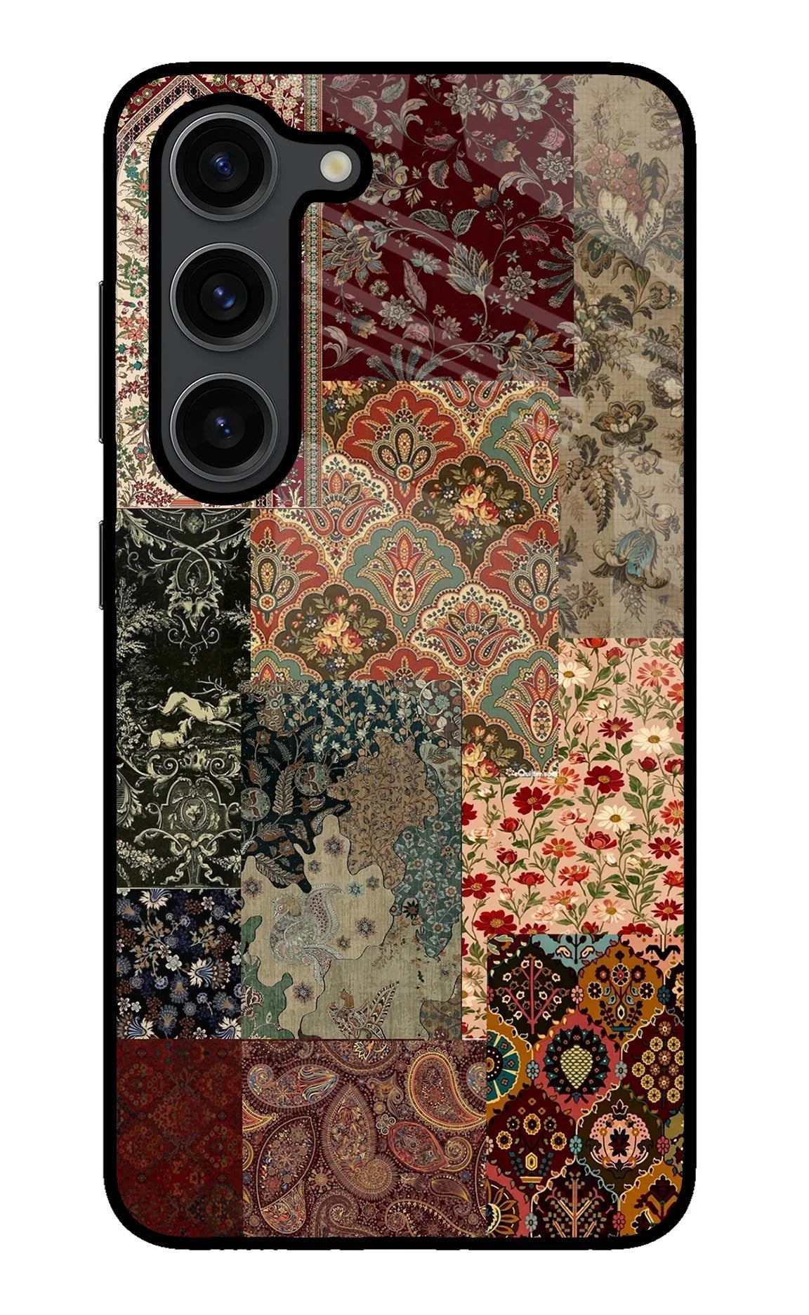 Desi Print Samsung S23 Plus Glass Case