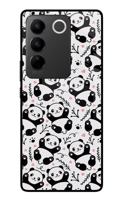 Cute Panda Vivo V27/V27 Pro Back Cover