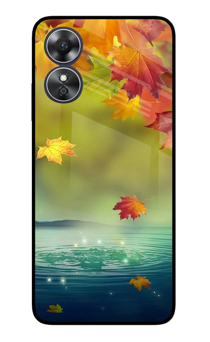 Flowers Oppo A17 Back Cover