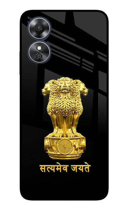 Satyamev Jayate Golden Oppo A17 Back Cover