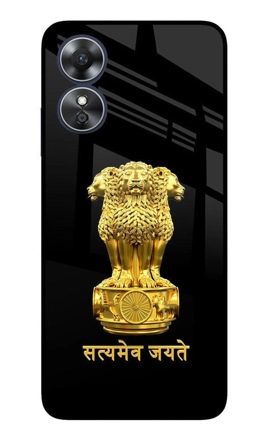 Satyamev Jayate Golden Oppo A17 Back Cover