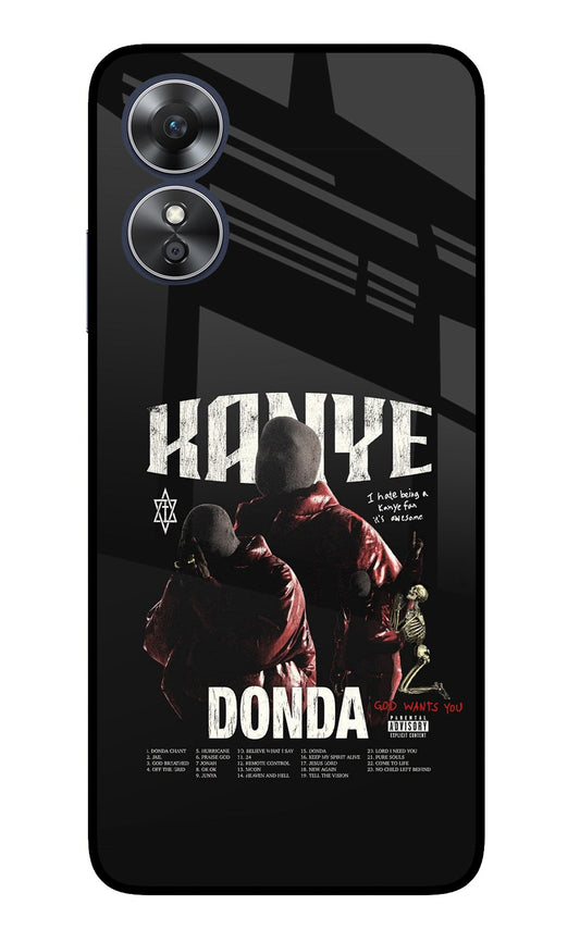 Donda Kanye West Oppo A17 Glass Case