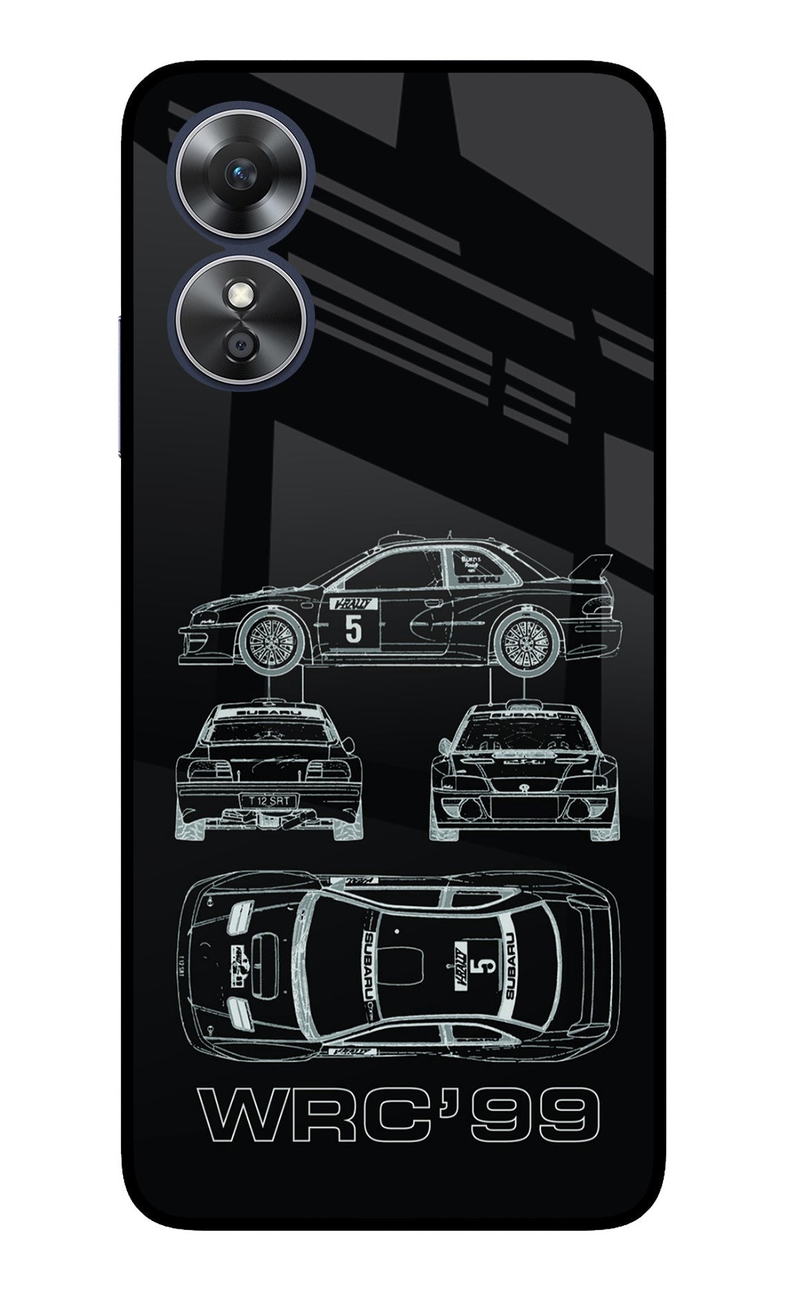 WRC'99 Oppo A17 Glass Case