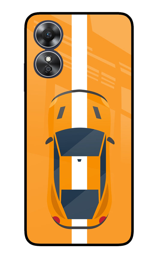 Highway Pursuit Oppo A17 Glass Case