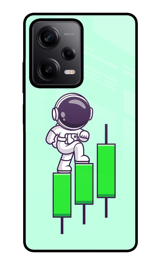 Astronaut Trader Poco X5 5G Glass Case