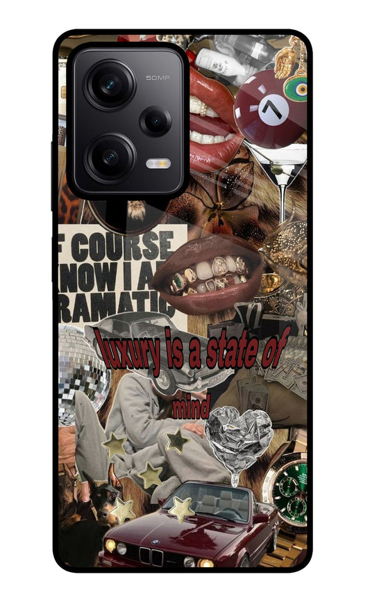 Luxury Poco X5 5G Glass Case