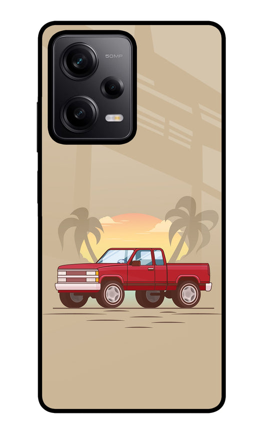 Desert Classic Drive Poco X5 5G Glass Case