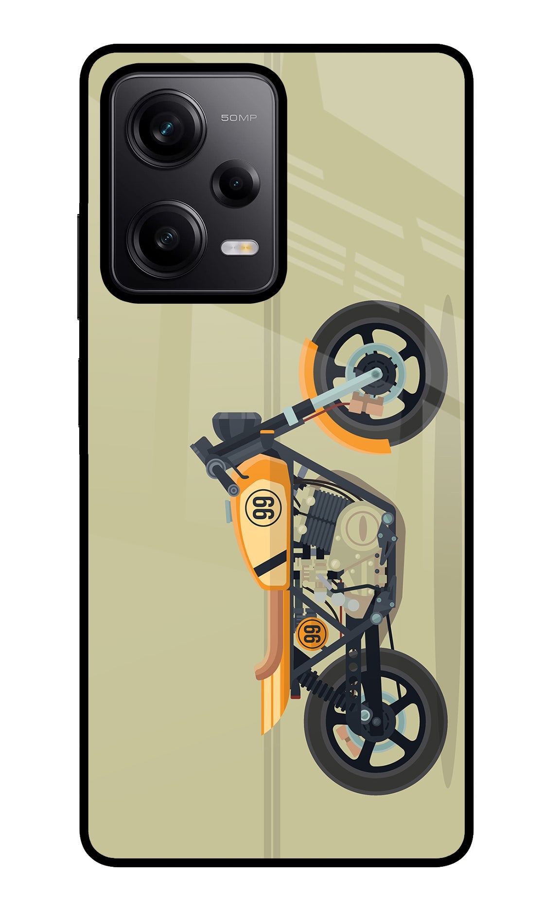 Vertical Speedster Poco X5 5G Glass Case