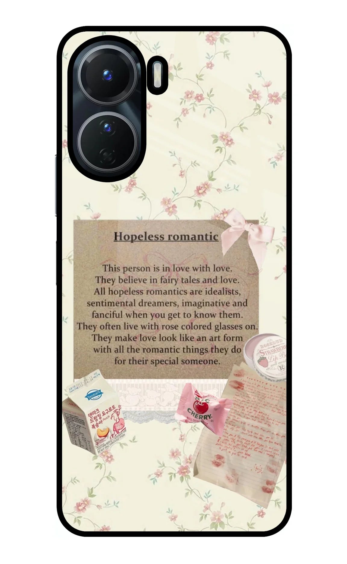 Hopeless Romantic Vivo Y56 5G Glass Case