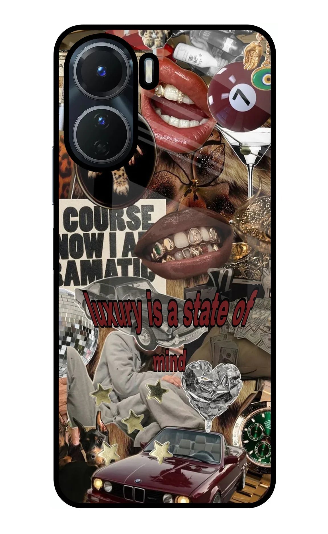 Luxury Vivo Y56 5G Glass Case