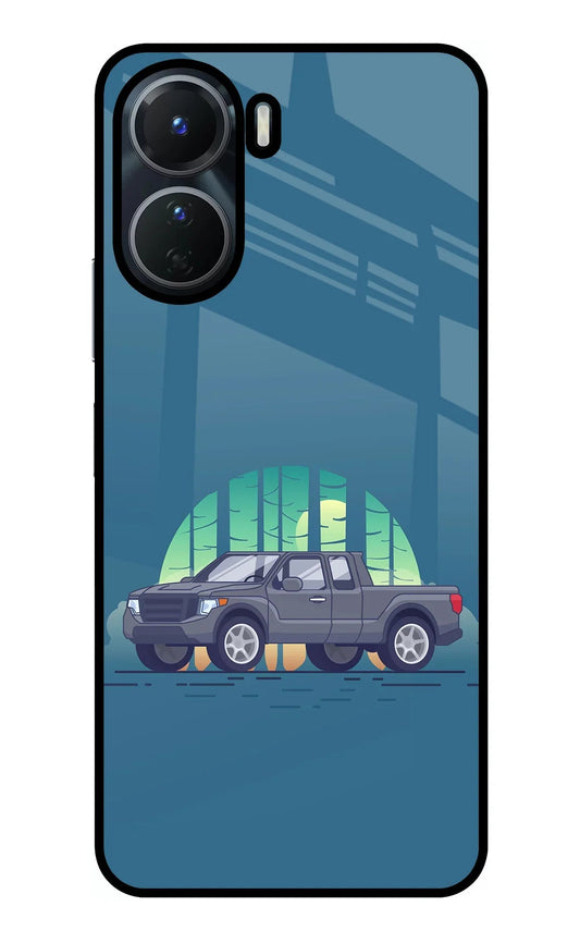 Retro Garage Vibe Vivo Y56 5G Glass Case