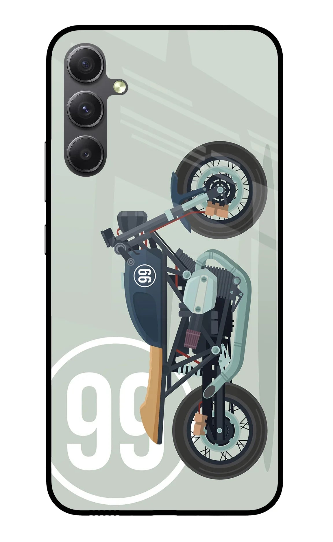 Classic Cafe Racer 99 Samsung A34 5G Glass Case