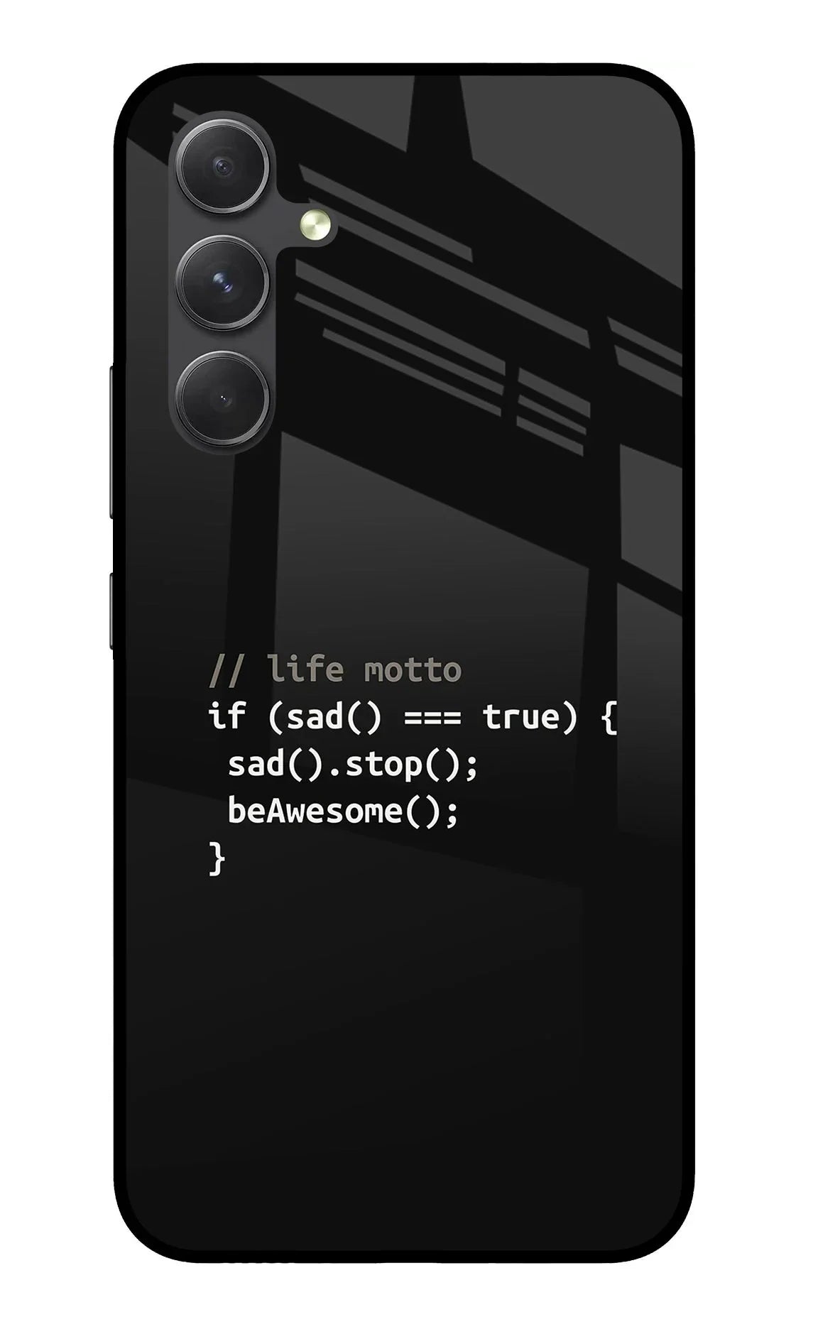 Life Motto Code Samsung A54 5G Glass Case