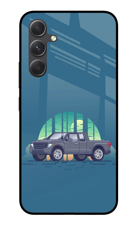 Retro Garage Vibe Samsung A54 5G Glass Case