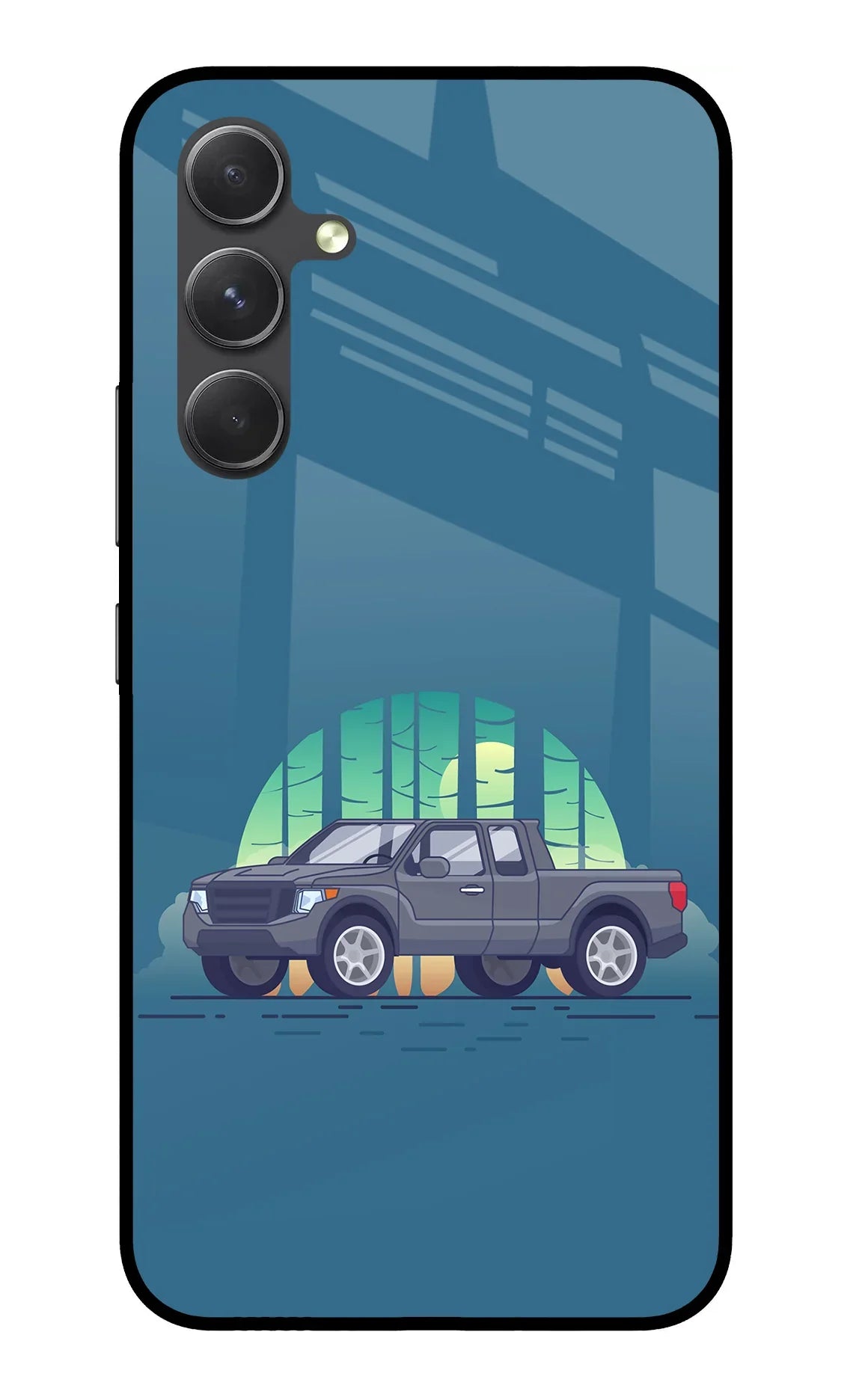 Retro Garage Vibe Samsung A54 5G Glass Case