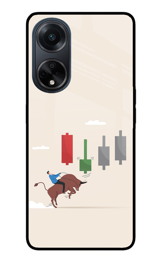 Bull Trading Momentum Oppo F23 Glass Case