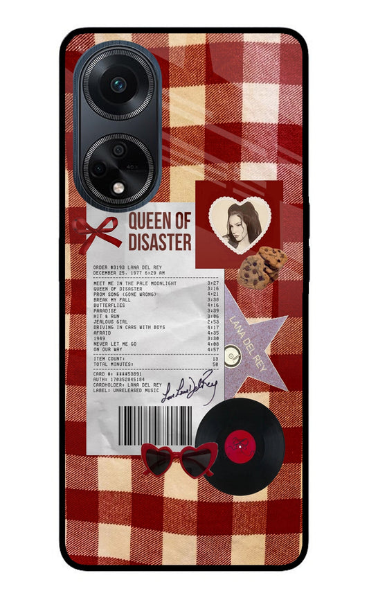 Queen of Disaster Oppo F23 Glass Case