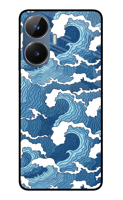 Blue Waves Realme C55/N55 Back Cover