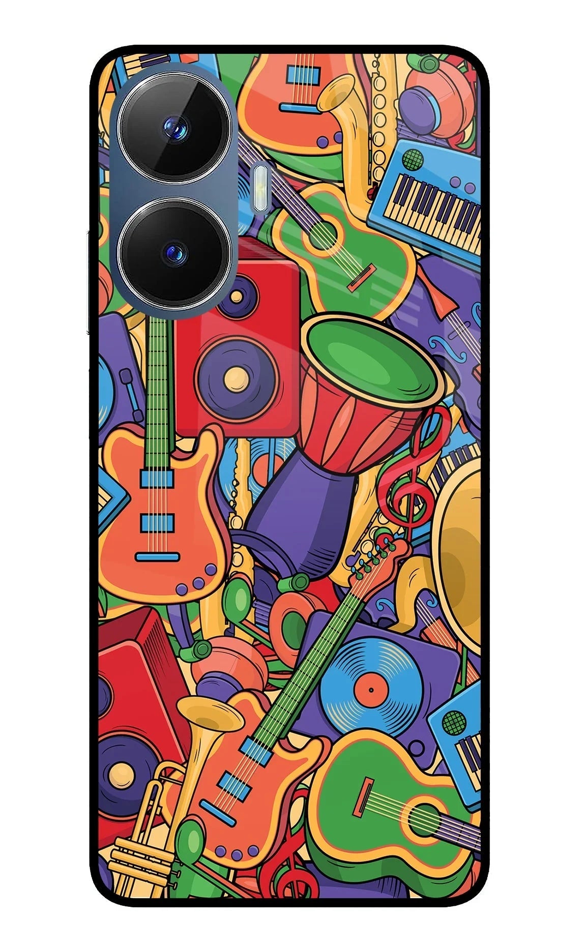 Music Instrument Doodle Realme C55/N55 Back Cover
