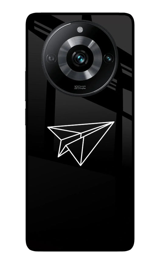 Paper Plane White Realme 11 Pro/Pro+ 5G Glass Case