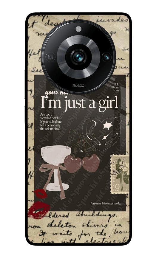 I am just a girl Realme 11 Pro/Pro+ 5G Glass Case