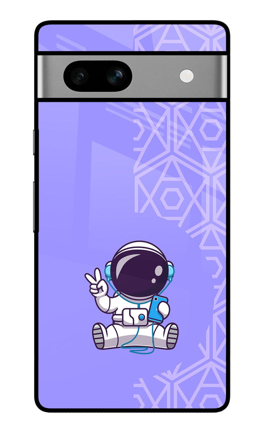Cute Astronaut Chilling Google Pixel 7A Back Cover