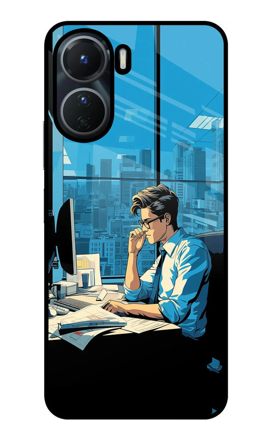 Focused Hustler (AI Generated) Vivo T2x 5G Glass Case
