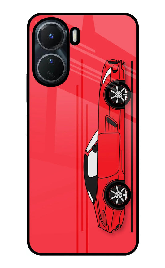 Red Velocity Vivo T2x 5G Glass Case